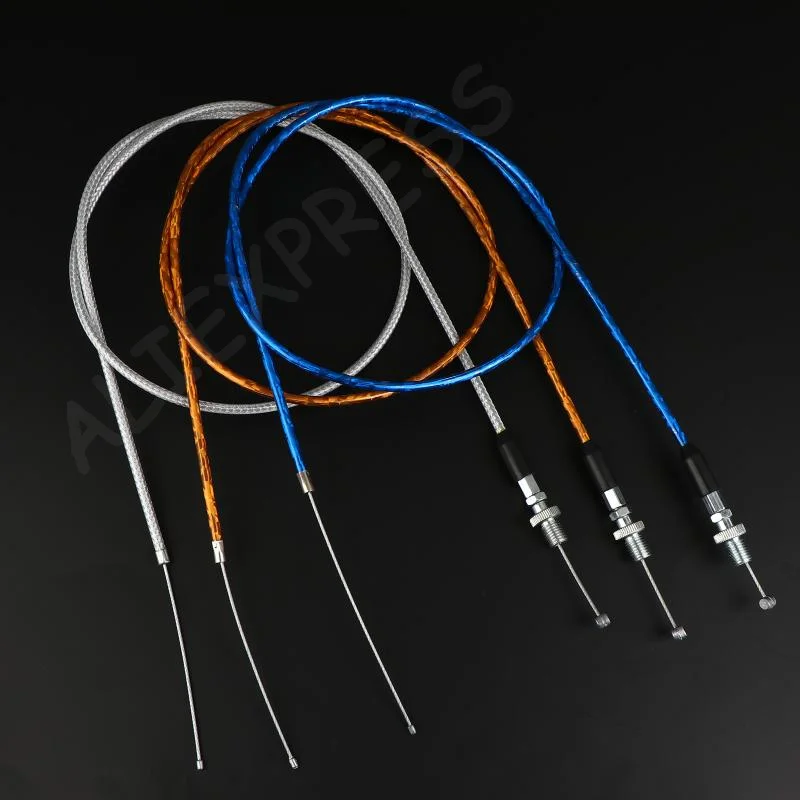 [G]New 1Pcs Motorcycle Modification Accessories 1190mm Straight Head Motorcycle Gas Throttle Cable Motocross Universal