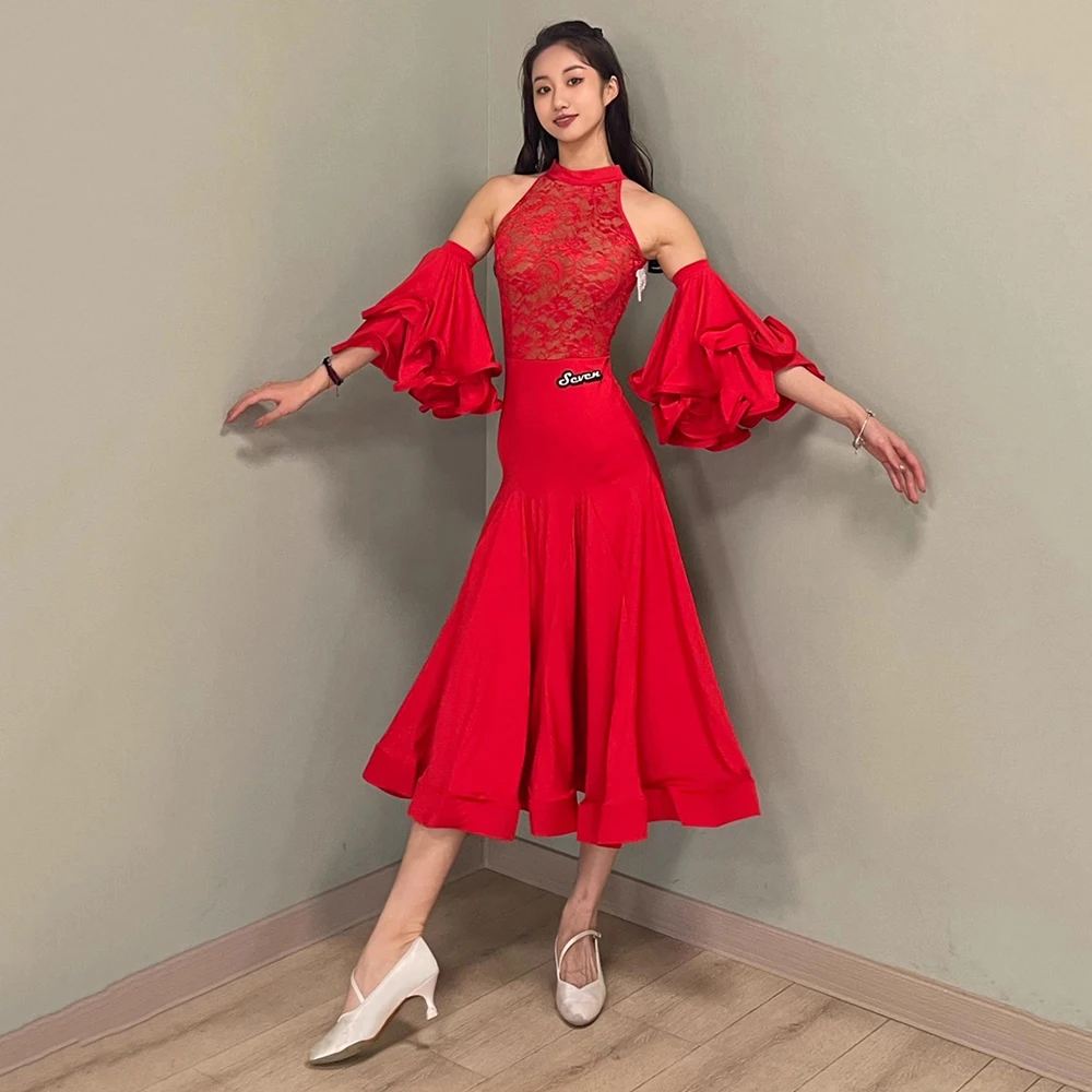 Walzerkleid 2025, neue Kollektion, hochwertiges Ballsaal-Tanz-Übungskleid, Standard-Modern-Performance-Kostüme