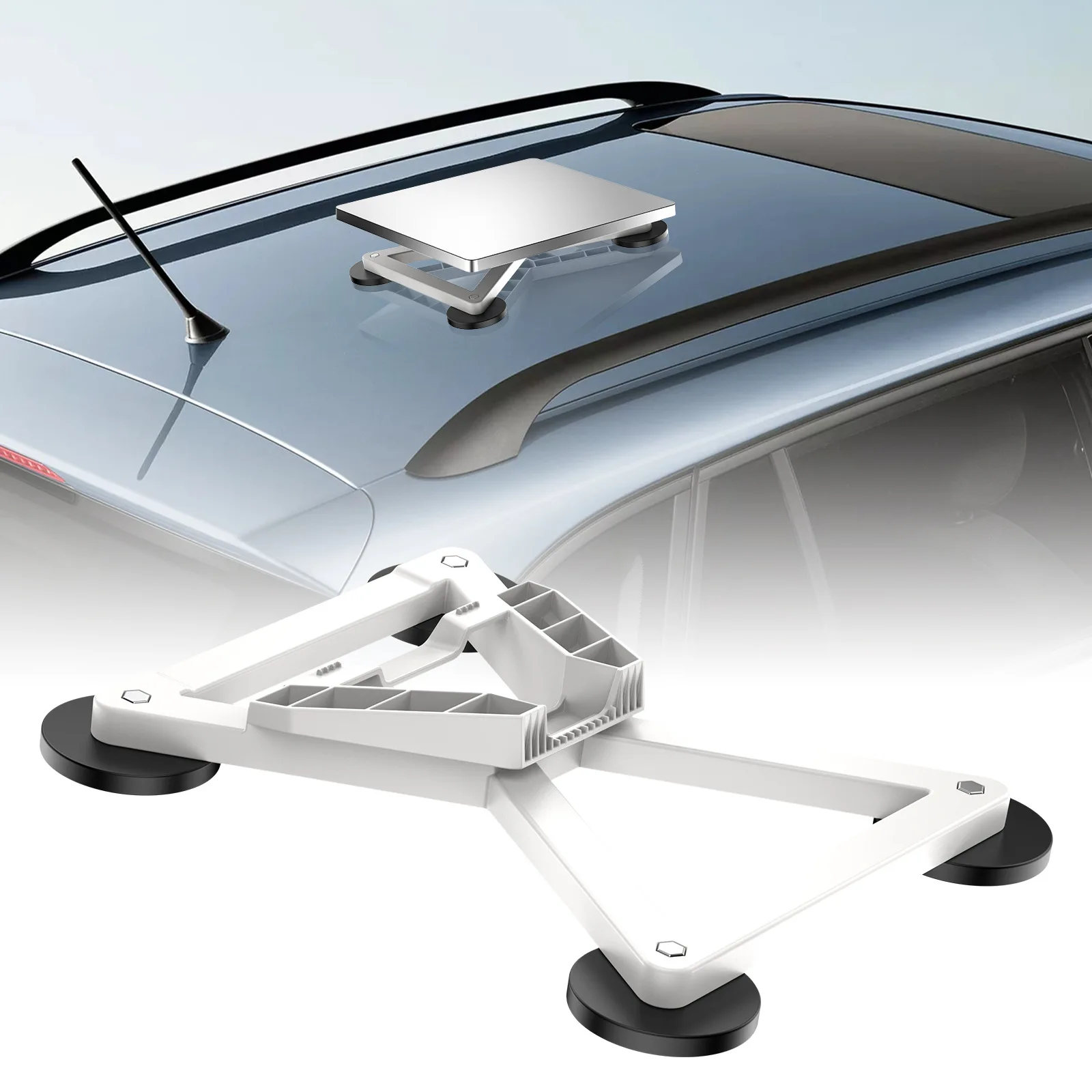 Star Chain Mini/Mini X Roof Mount Bracket, 4 Magnetic Bases, Magnetic Mount Bracket, Star Chain Satellite Mini Kit