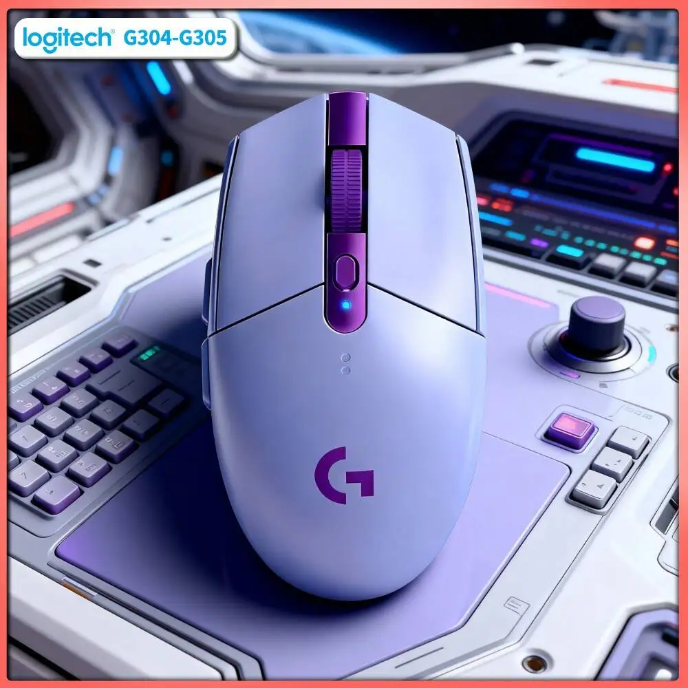 Logitech G305 Wireless Gaming Mouse, 12000 DPI HERO Sensor, 6 Custom Buttons, 250h Battery, LIGHTSPEED Tech PC Mac