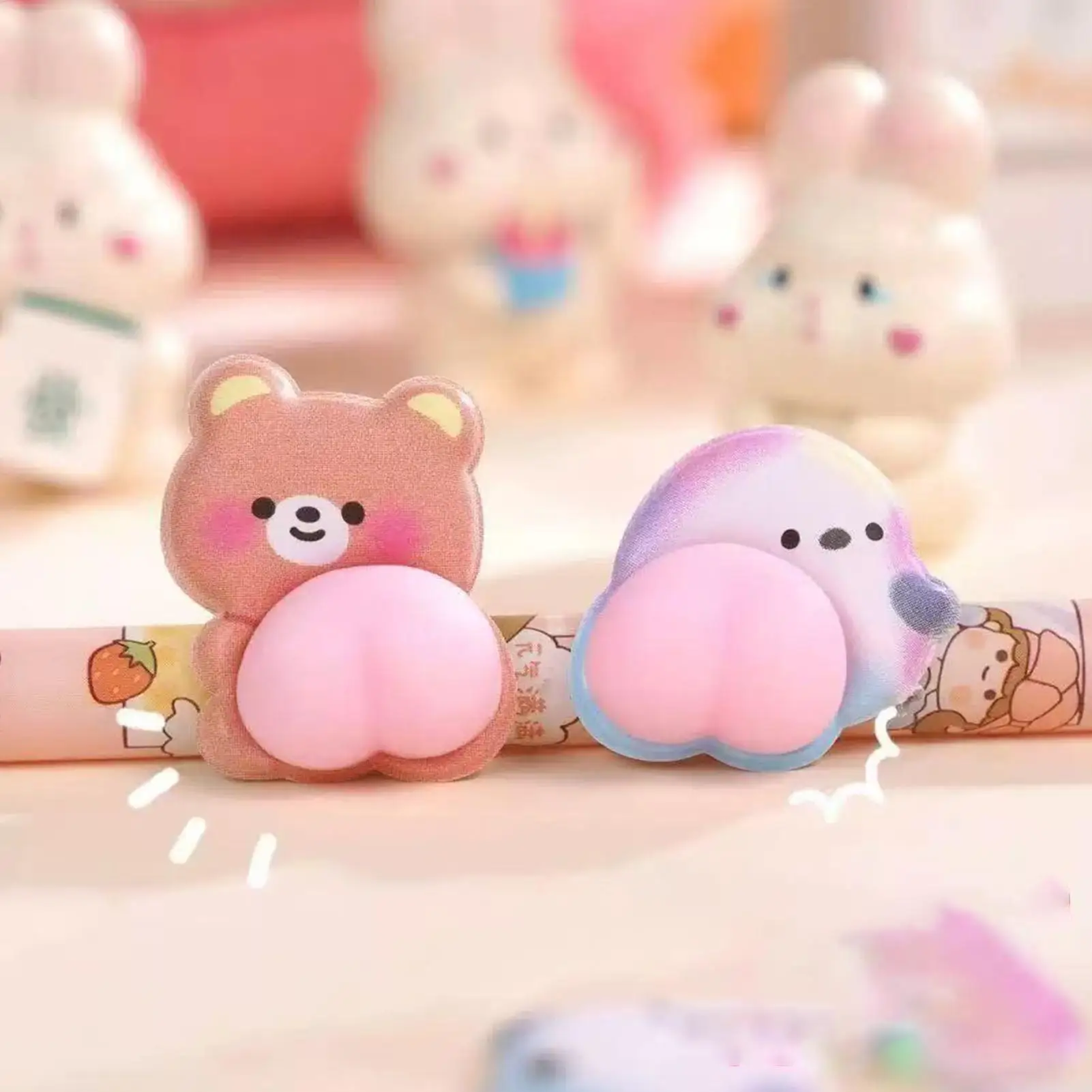 Mini brinquedos de apertar 50 peças pêssego bunda squeeze fidget gadget beliscar brinquedo sensorial para crianças adultos casa escola estudantes sala de aula