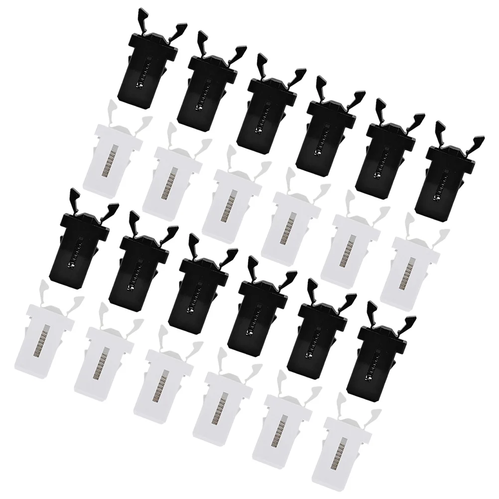 24 Pcs Touch Trash Can Buckle Garbage Pail Locking Clip Plastic Universal Latch Locks Cabinet Door