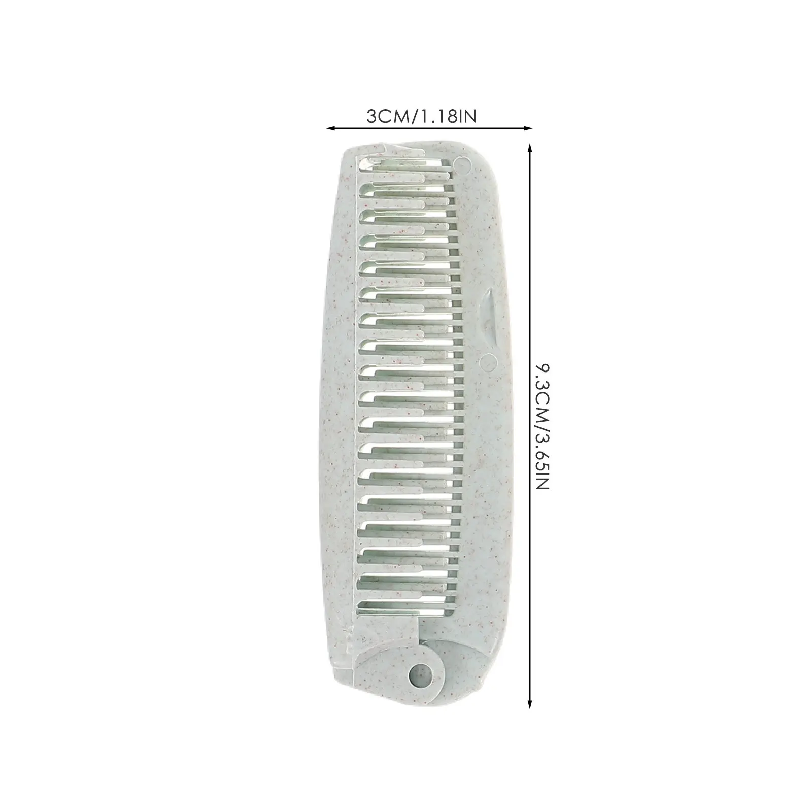 4Pcs Foldable Hair Comb Set Premium Plastic Double-Headed Portable Mini Comb for Travel Home Hotel Salon Straightening Styling