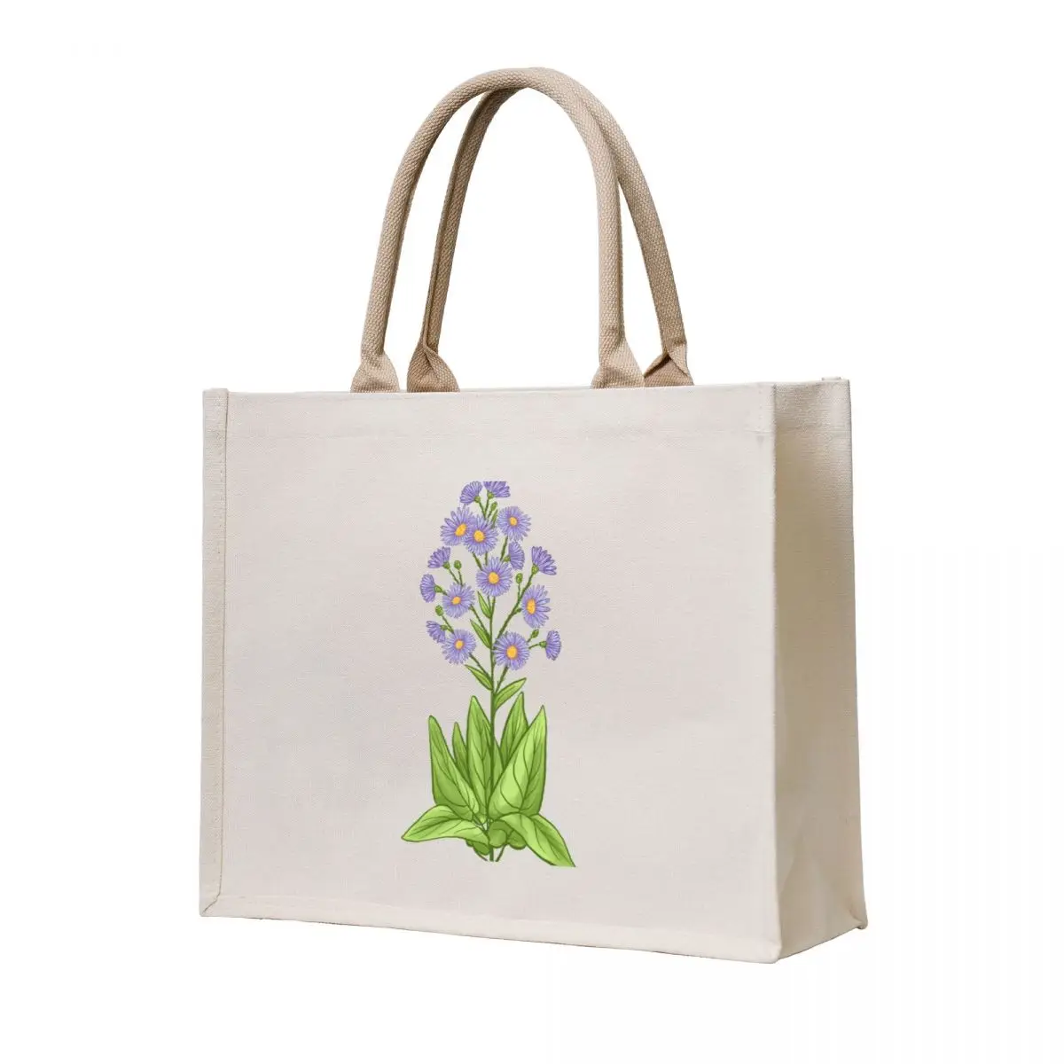 

Sky Blue Aster Tote Bag Handbags Cloth bag shopping bag logo Eco