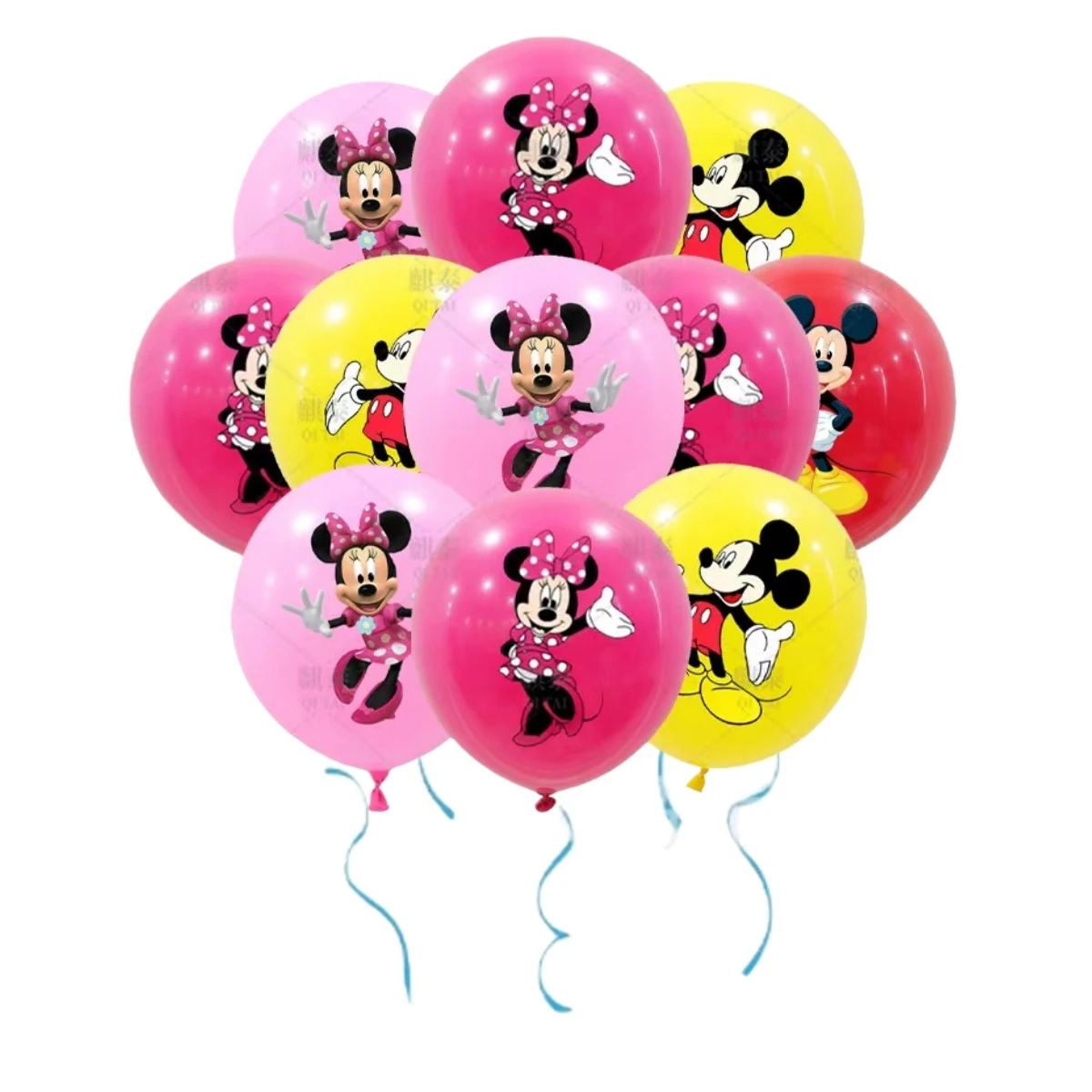 

36pcs Disney Mickey Minnie 12 inch latex Balloons Girls Birthday Party Decorations Children Mickey Minnie Balloon Party Supplies