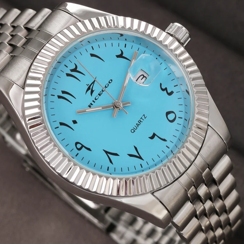 Men\'s Luxury Quartz Watches Special Dial Design Daily Casual Wrist Watch Sport Clock Stainless Steel Classic Simple Wristwatch