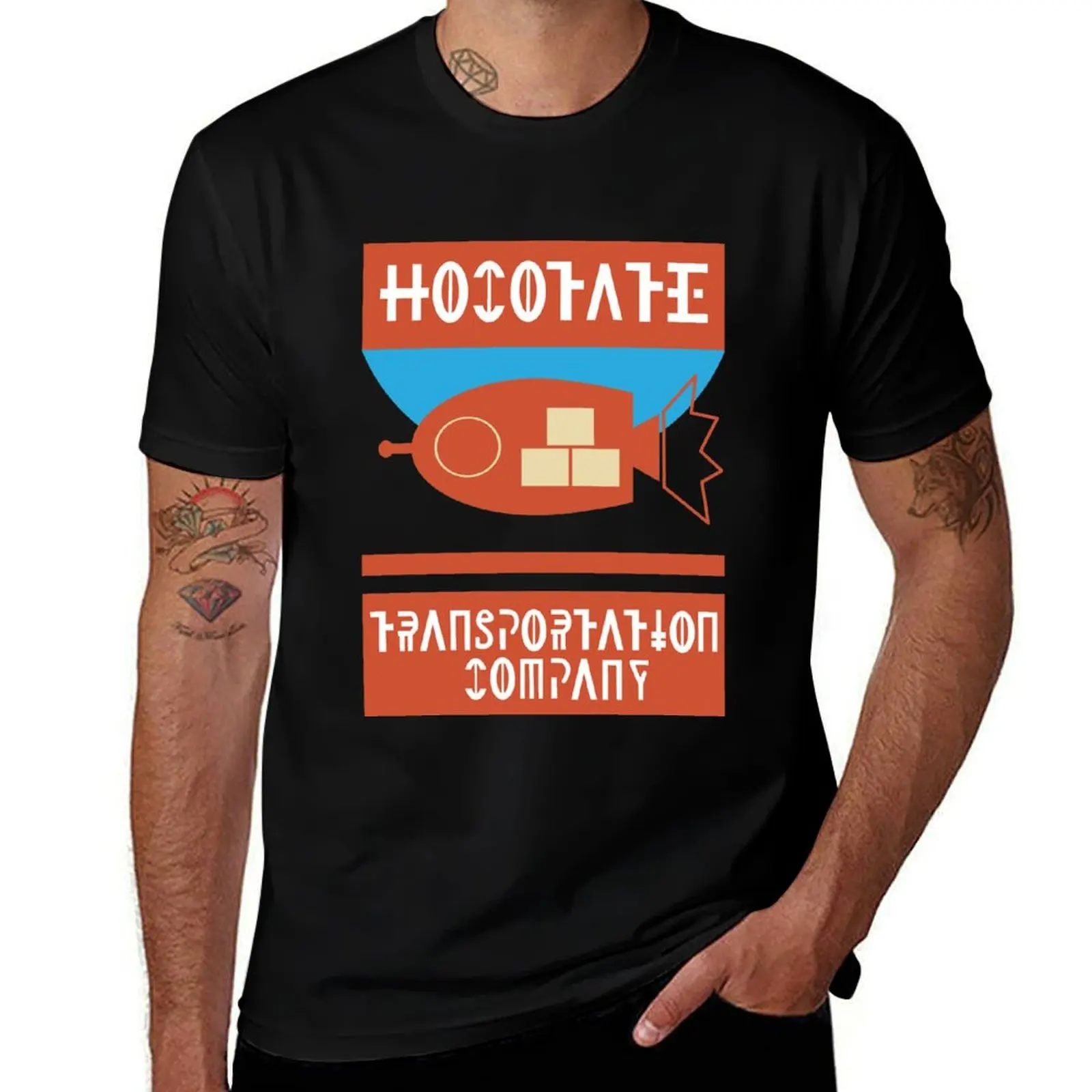Hocotate Freight T-Shirt Work Wear Simple Tee Shirt T-Shirt
