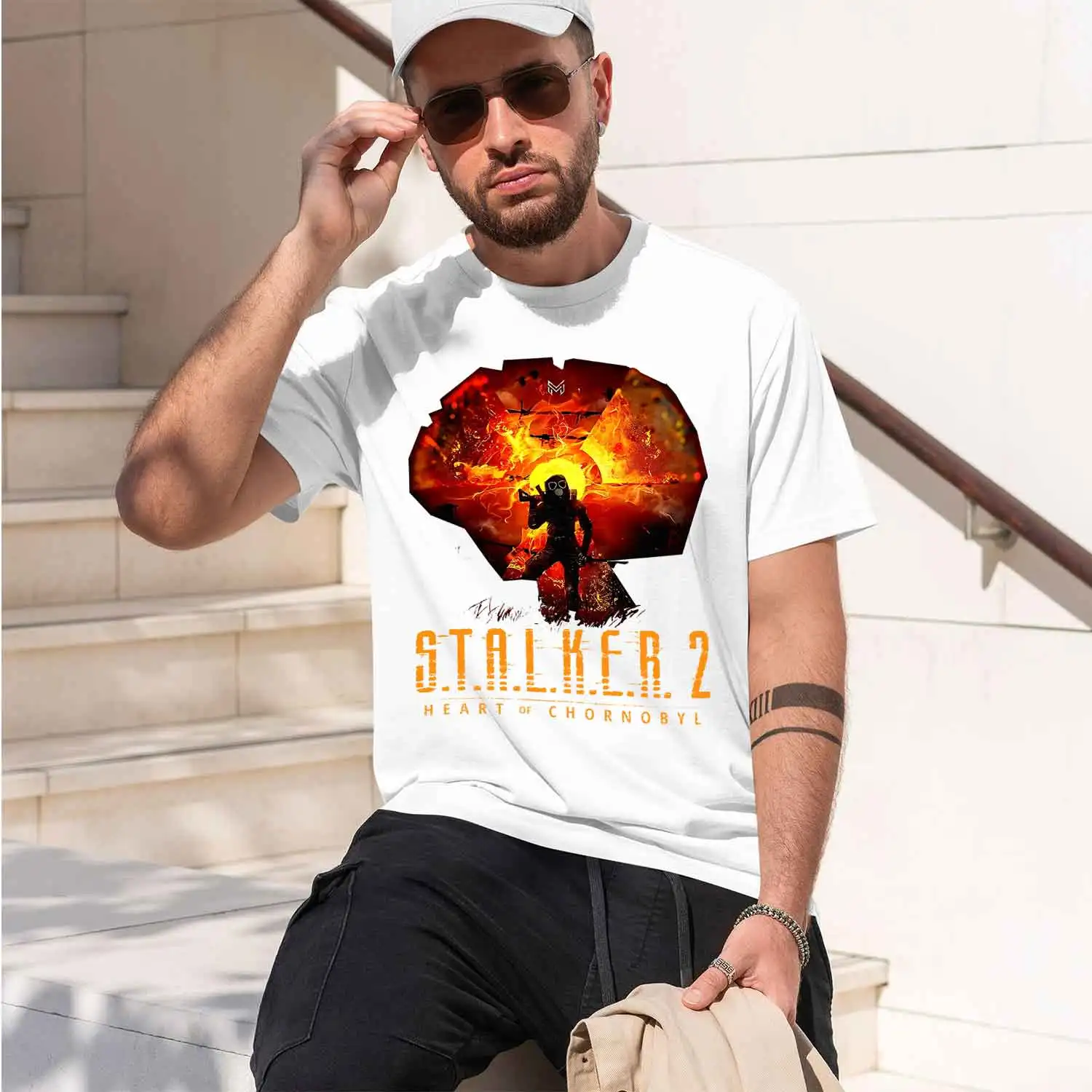 S.T.A.L.K.E.R.2 He of ornobyl 2026 New Model Men’s Short-sleeve crewneck T-Shirt Classic Casual Multiple Colors and Sizes for Da
