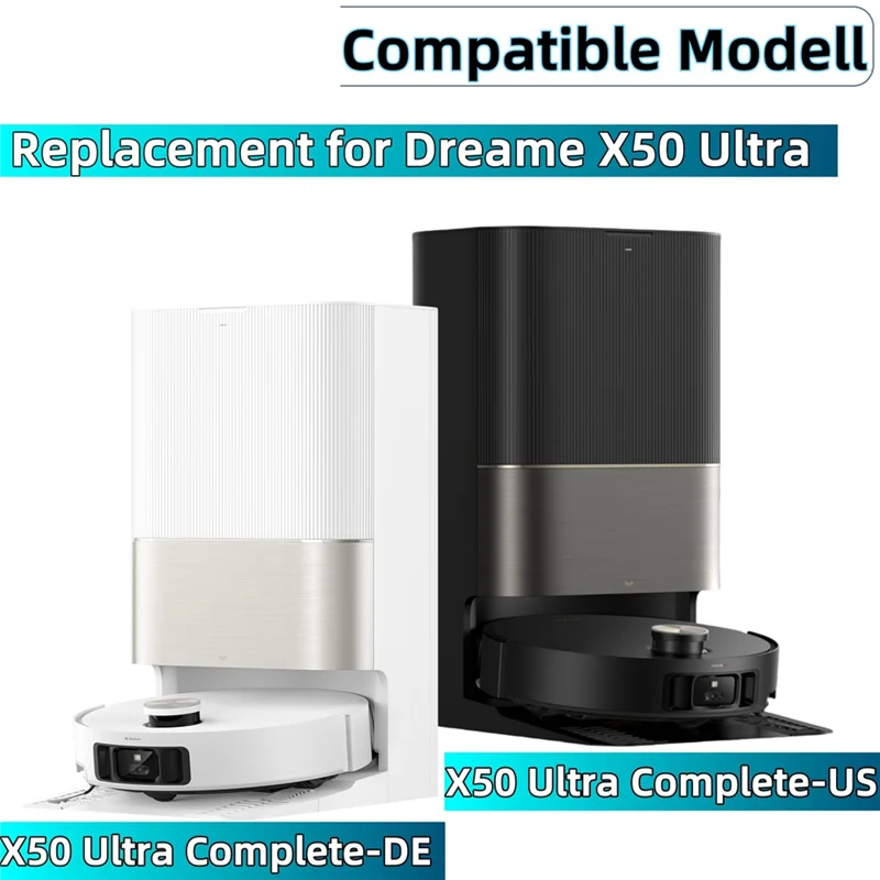 A02F-Aksesori untuk Penyedot Debu Robot Ultra Lengkap Dreame X50, Sikat Utama, Filter, Bantalan Pel, Sikat Samping, Kantong Debu