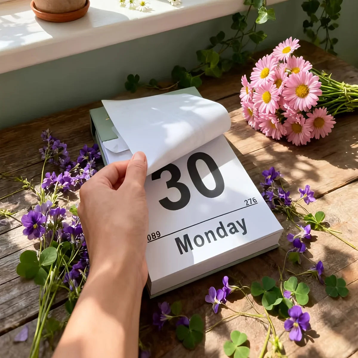 2026 Daily Wall Calendar Countdown 365 Days Including Monthly Label Week for Office Home Schools One Page One Day Wall Decor