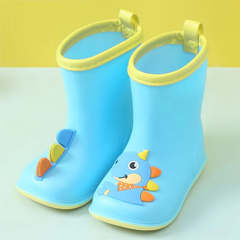 2024 HOT Children Shoes Toddler Infant Kids Baby Boys Girls PVC Rain Boots Waterproof Non-Slip Shoes Kids Shoes Bota Infantil