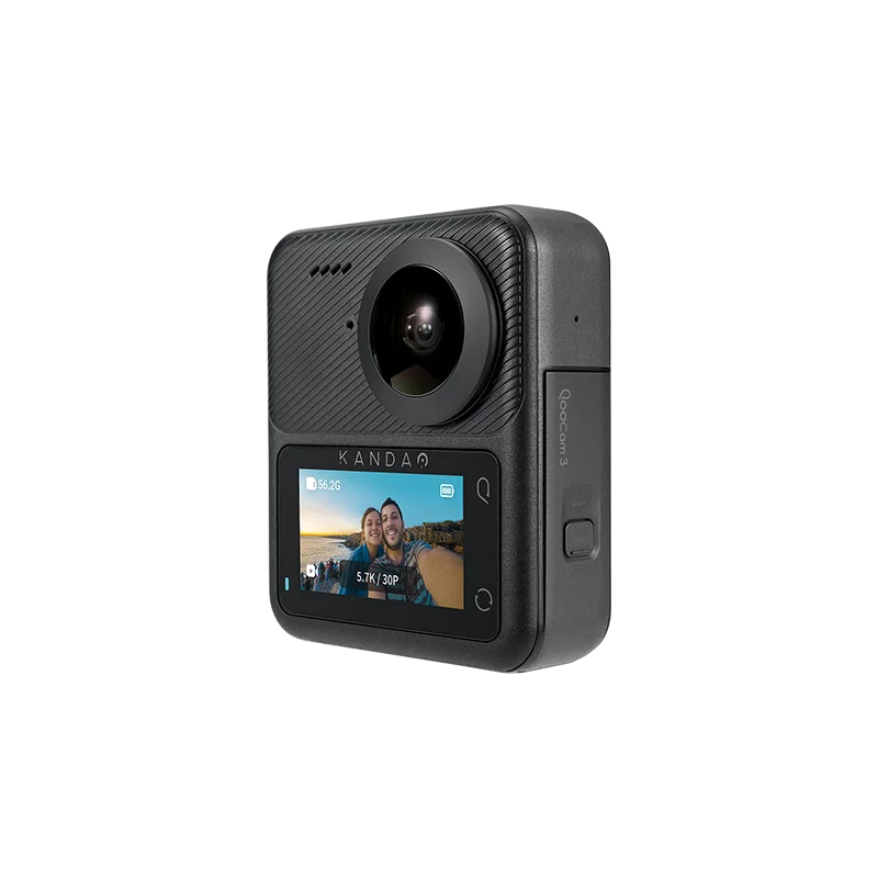 KanDao QooCam3 ultra Panoramic Action 5.7K HD Anti-shake Waterproof Action Vlog Skiing Diving Outdoor