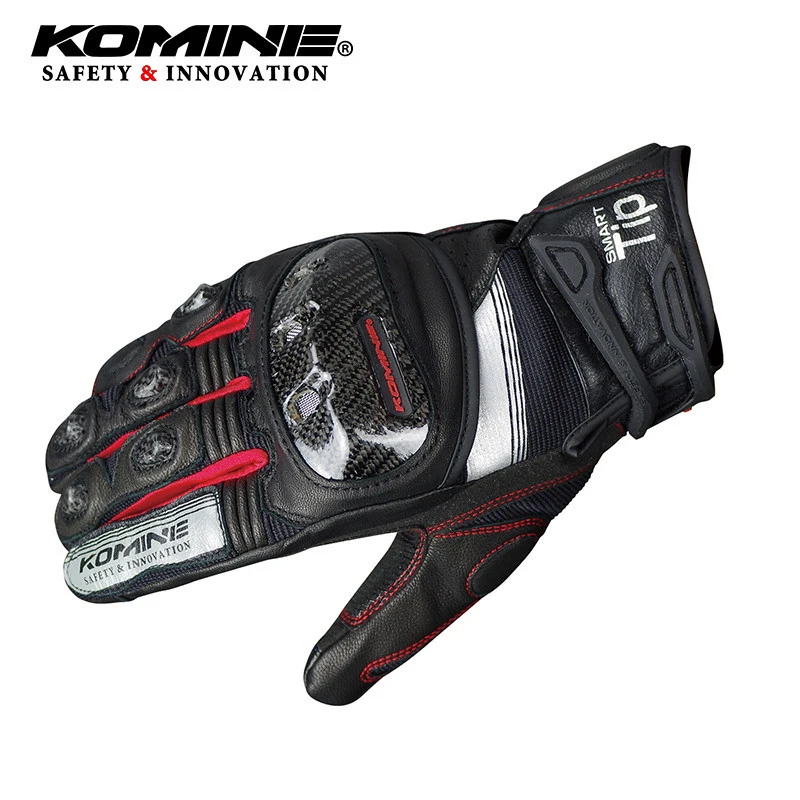 

Komine Gk193 Carbon Fiber Motorcycle Gloves Leather Breathable 3d Knight Riding Glove Dry 3 Colors Glove Motorcycle Items