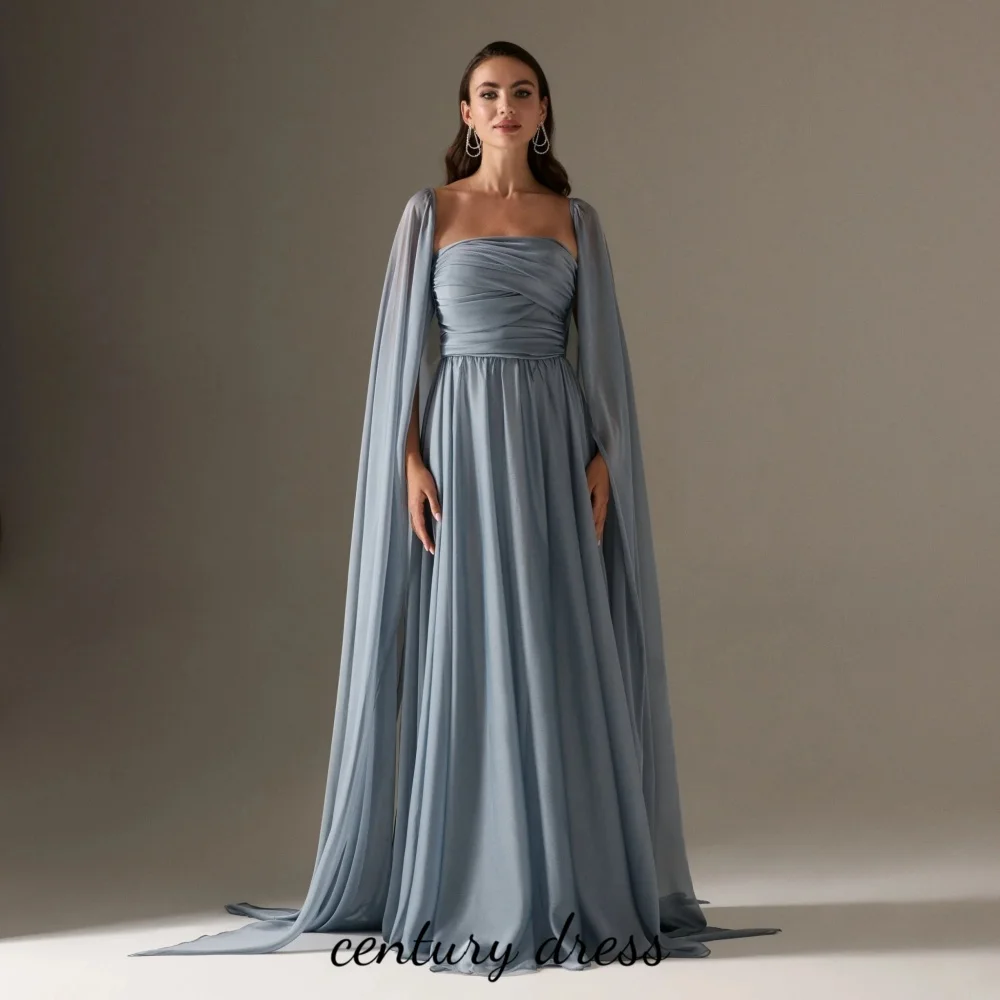 Customized Exquisite Sleeveless Evening Dress Charming Ruched Prom Dress Boat Neck Floor Length Party Gown  вечернее платье