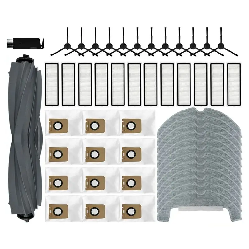A20F-For Dreame D10S Plus Robot Vacuum Cleaner Main Side Brush Mop Cloth Rag Hepa Filter Dust Bag Accessories Spare Parts