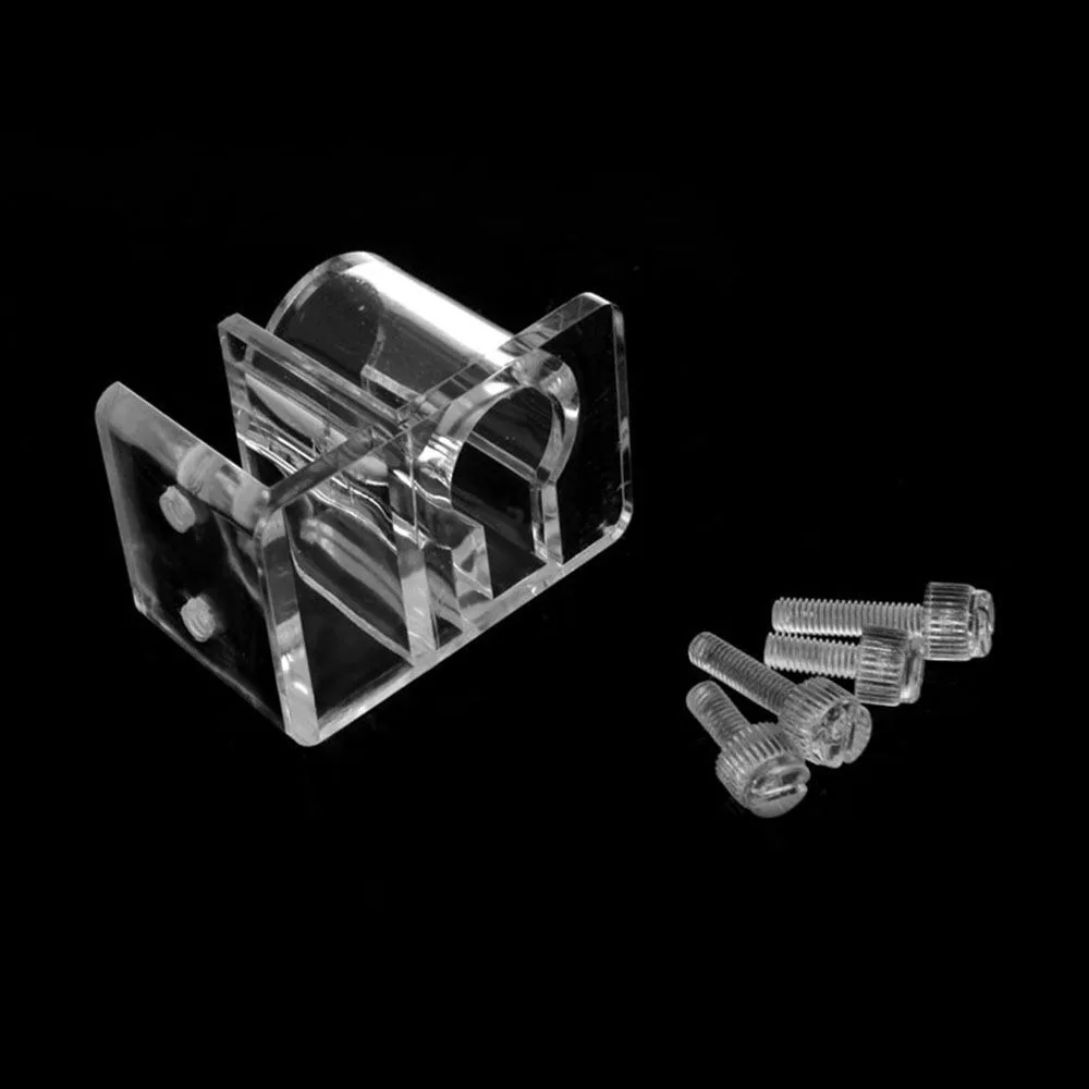 Large Pipe Water Tube Fixed Clip Acrylic Material Easy To Install Hose Bracket Inlet and Outlet Pipe Aquarium Clip Holder