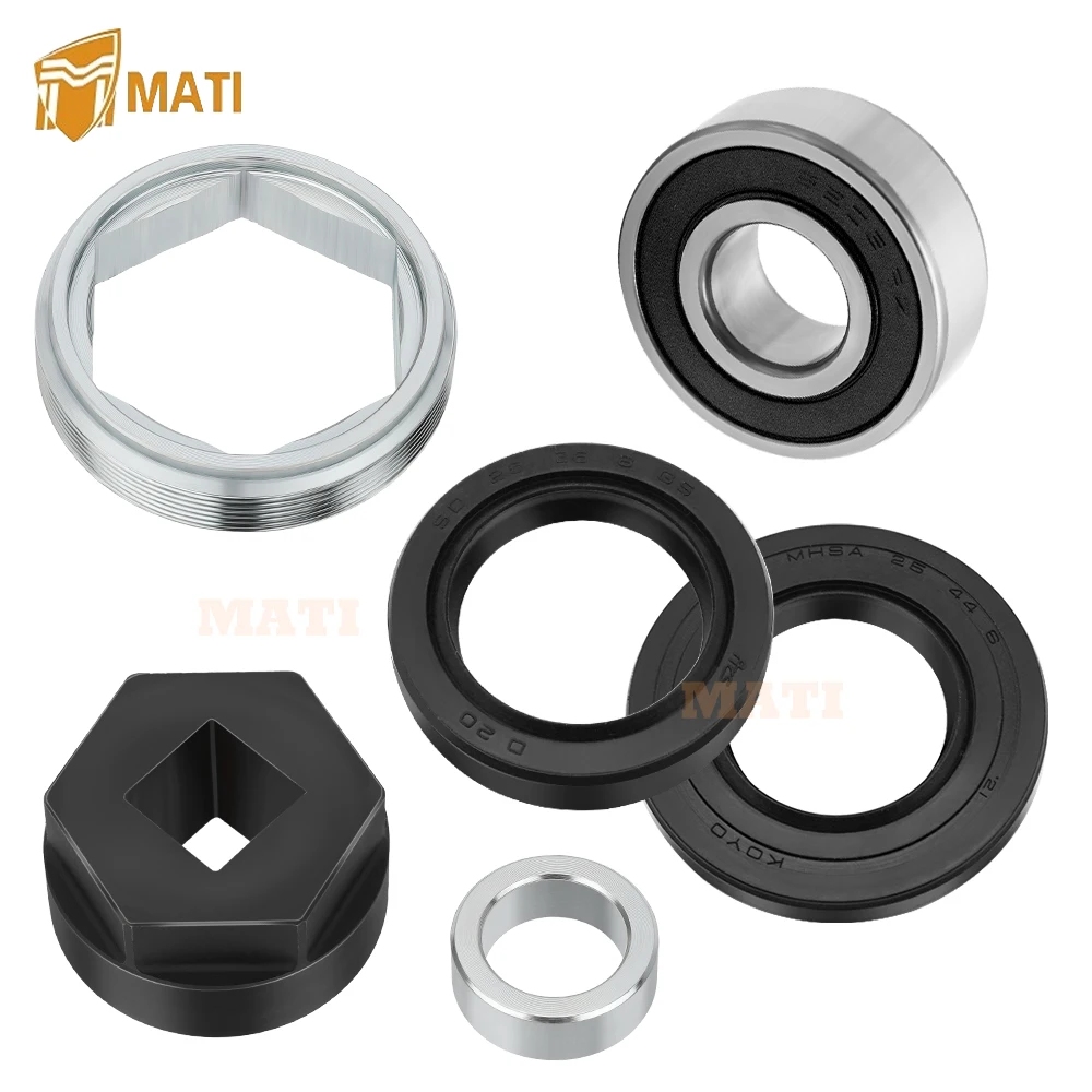 

MATI Steering Stem Bearing Seal Holder Nut & Tool Kit for Yamaha Banshee Grizzly Raptor Big Bear Warrior Wolverine YFZ450