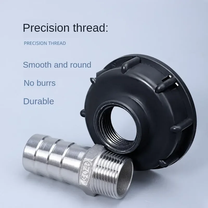 IBC Ton Bucket Accessories Variable Diameter Valve Conversion Joint 60 Thick Thread Adapter 4/6/1 Inch Inner Thread Outer Thread