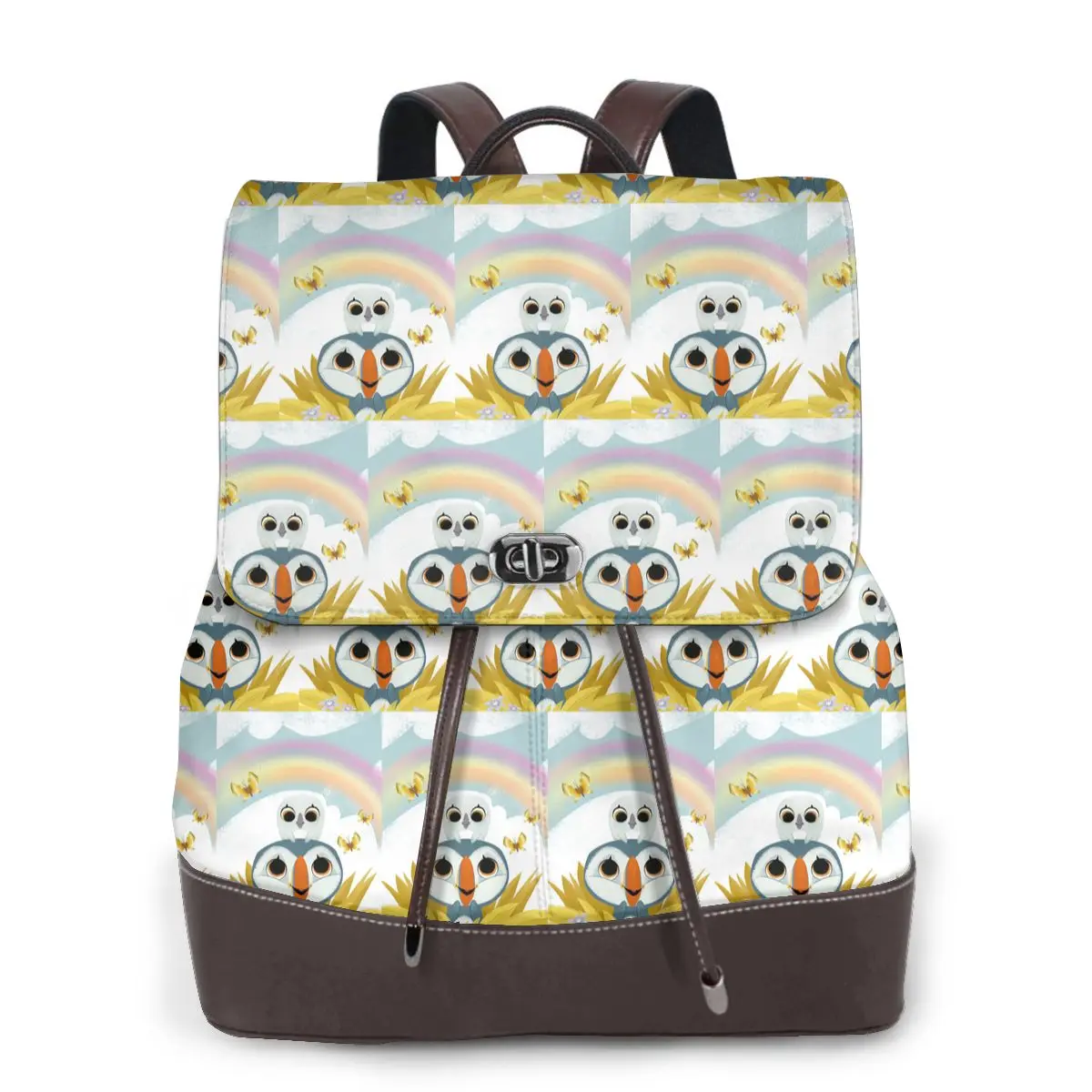 Puffin Rock Oona Baba Cartoon Animation Bookbag School Student Bags Hiking Travel Daypack for Women Fashion Derma Backpack