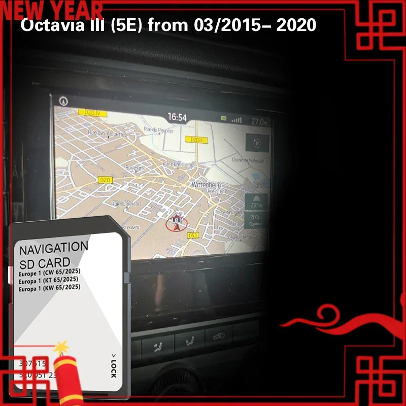 

Чехол для Skoda Octavia III 5E 2015 2016 Sat GPS навигация 32 Гб SD карта чехол Бельгия Беларусь Босния Болгария Канарские острова