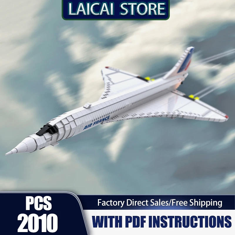 

Spacecraft Model Moc Building Bricks 1:72 Scale Concorde Model Technology Modular Blocks Gifts Christmas Toys DIY Sets Assembly