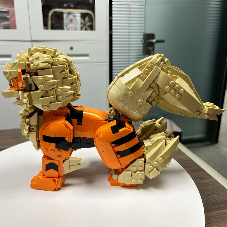 2026年新作-1190ピース-エルフオレンジハウンド-ファイアパピーモンスター-ウィンドスピードドッグ-ブロックパズルモデル-おもちゃ-装飾品-誕生日プレゼント