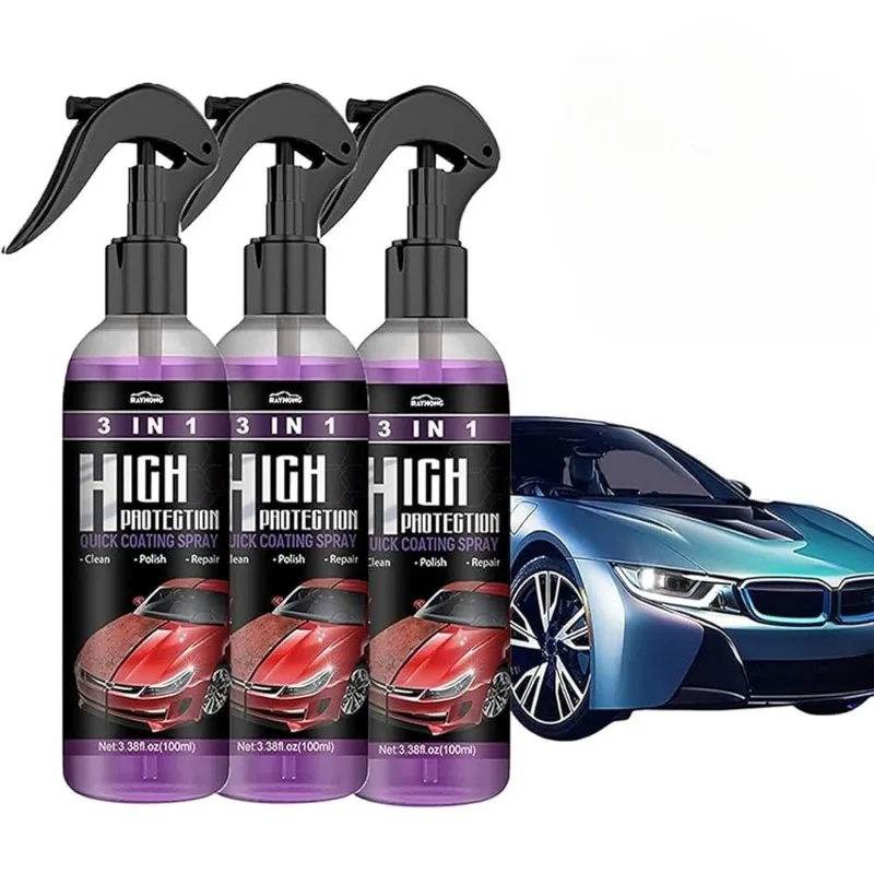 Fix Car Scratches, Repel Water – 3-in-1 Ceramic Nano Spray for DIY Car Care Anywhere