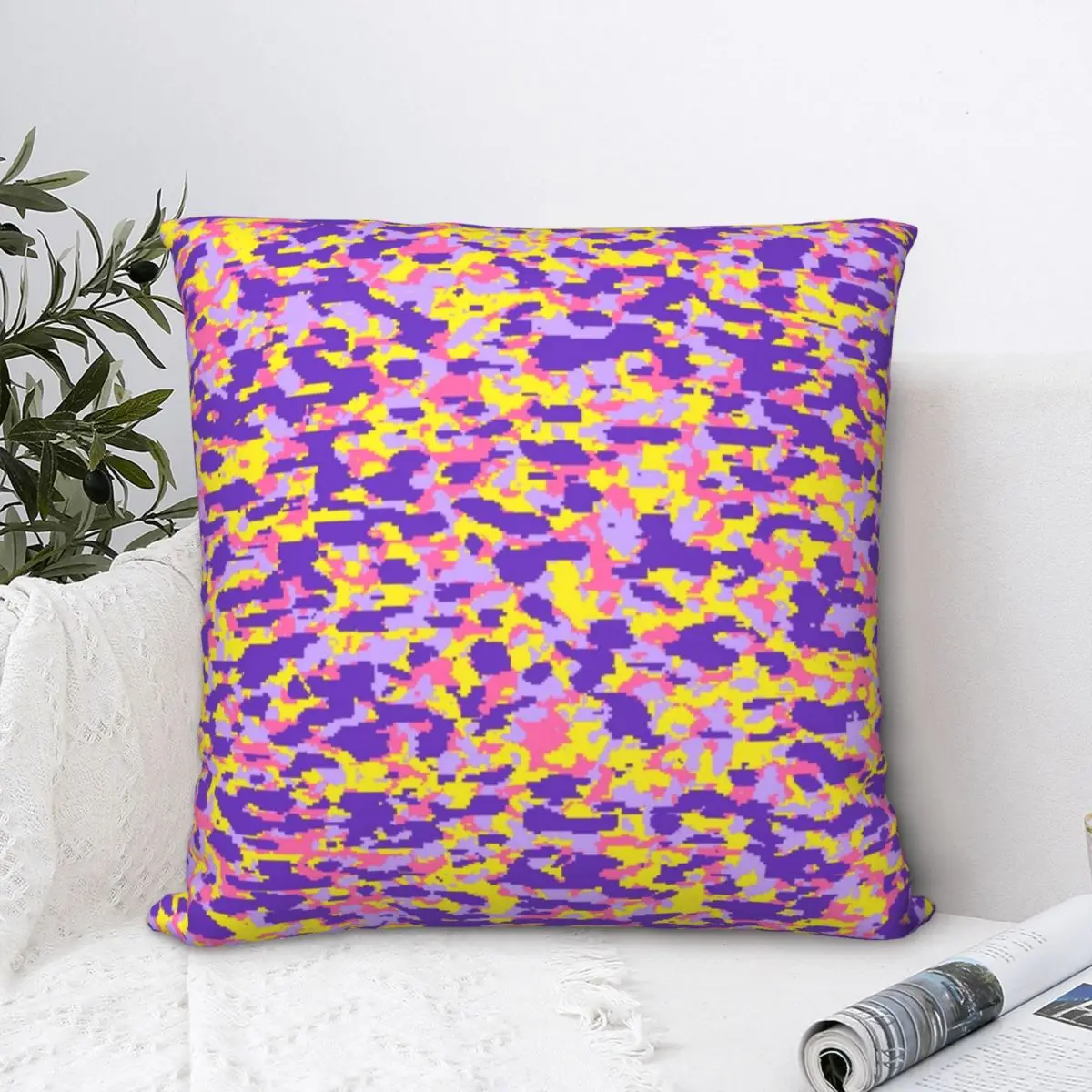 

Camouflage Pattern Square Pillowcase Polyester Pillow Cover Velvet Cushion Decor Comfort Throw Pillow For Home Living Room