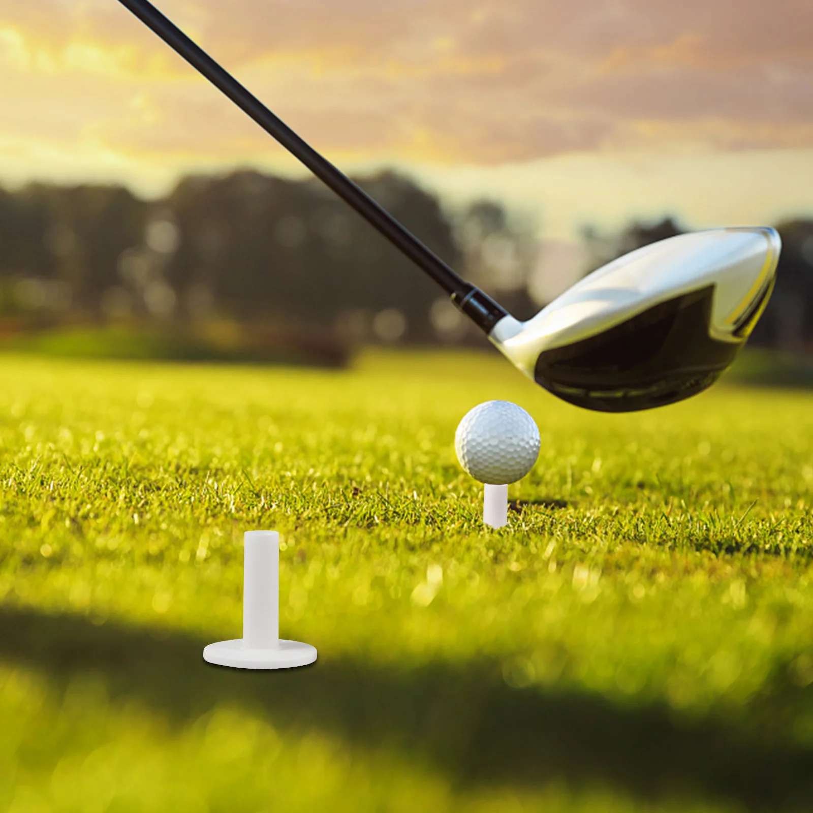 

6pcs Tees 88Mm 70Mm 60Mm Rubber Height Adjustable For Practice Mats Golf Ball Holder Portable Golf Accessories