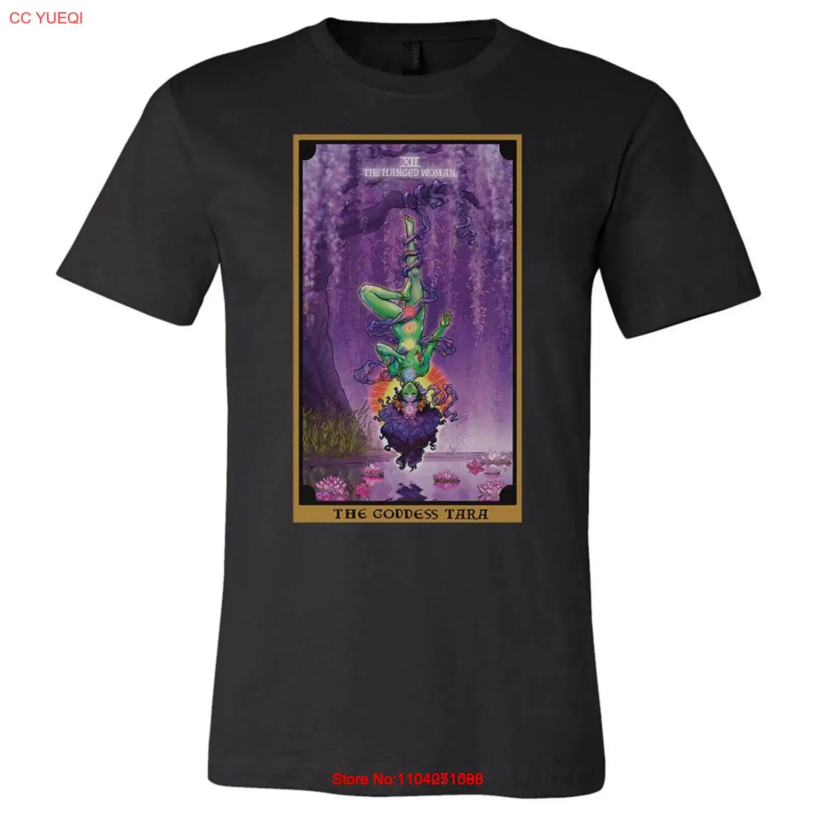 The Goddess Tara The Hanged Woman Tarot Card Shirt Hindu Indian Buddhist Tee