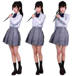 1/8 Scale Resin Figure Model Kit Miniature Toy Japanese Beauty JK Knife Uniform Version Unassembled and Unpainted Free Shipping