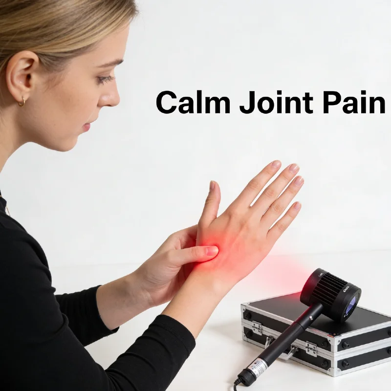 Dual Wavelength Laser Therapy Machine 6x808nm 19x650nm, for Neuropathy Herniated Disc Pain Deep Tissue Repair