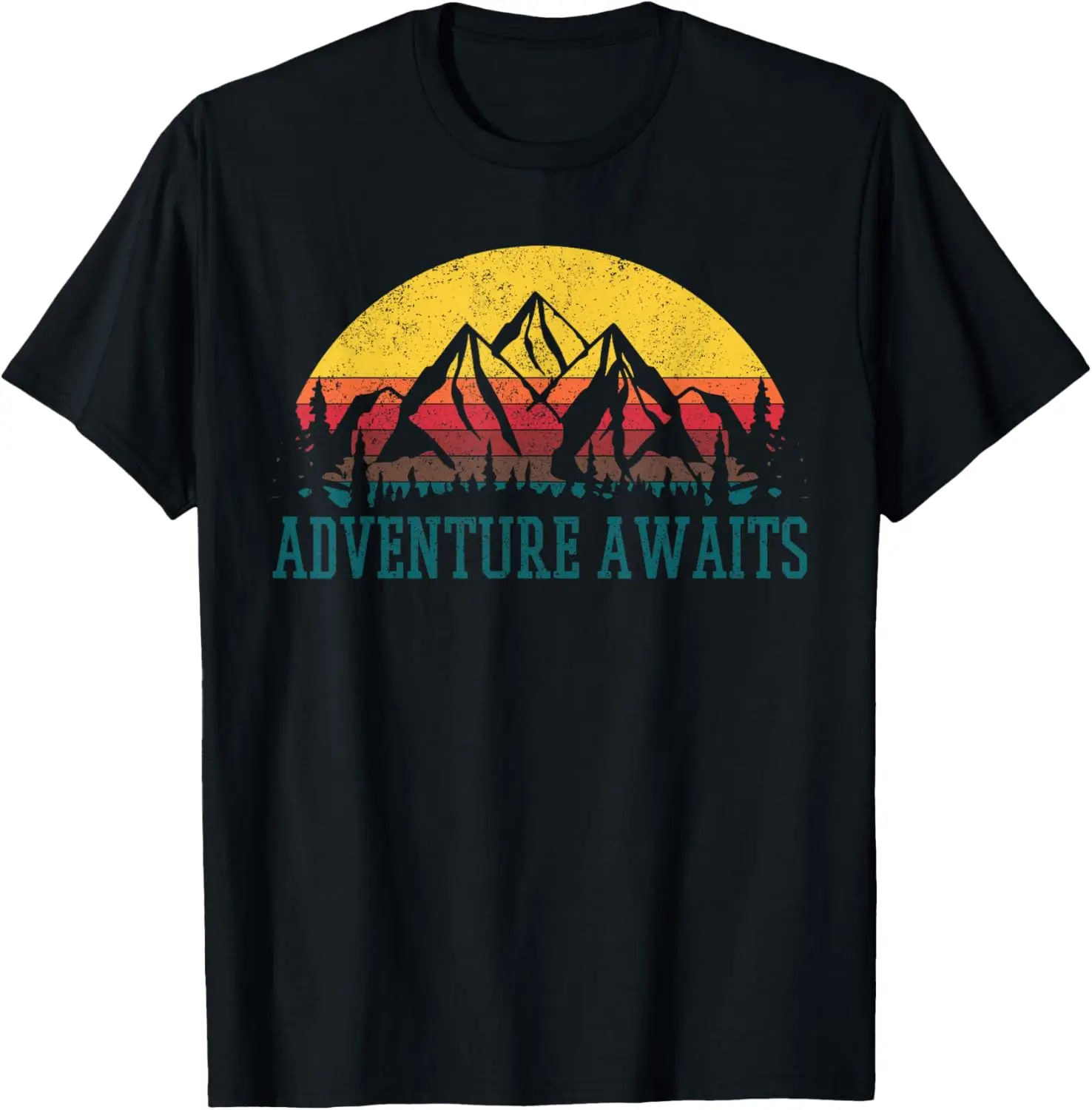 

Hiking Shirt Vintage Outdoor Mountains Nature Camping Gift T-Shirt