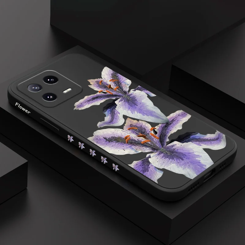 

Hand Painted Lily Phone Case For Xiaomi 17 15 15T 14 14T 13 13T 12 12X 12T 12S Mi 11 11T 10 10T Pro Max Lite Liquid Silicone Cov