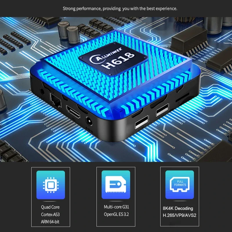 T95 Max Android12 TV Box 2GB 16GB Allwinner H618 رباعي النواة Dual Wifi 2.4G 5G & BT5.0 8K HDR مشغل الوسائط فك التشفير IPTV Google