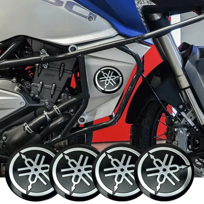 5/10 Piezas de Emblemas Redondos 3D de Aluminio, Adhesivos Impermeables para Decoración de Carrocería de Autos y Motocicletas