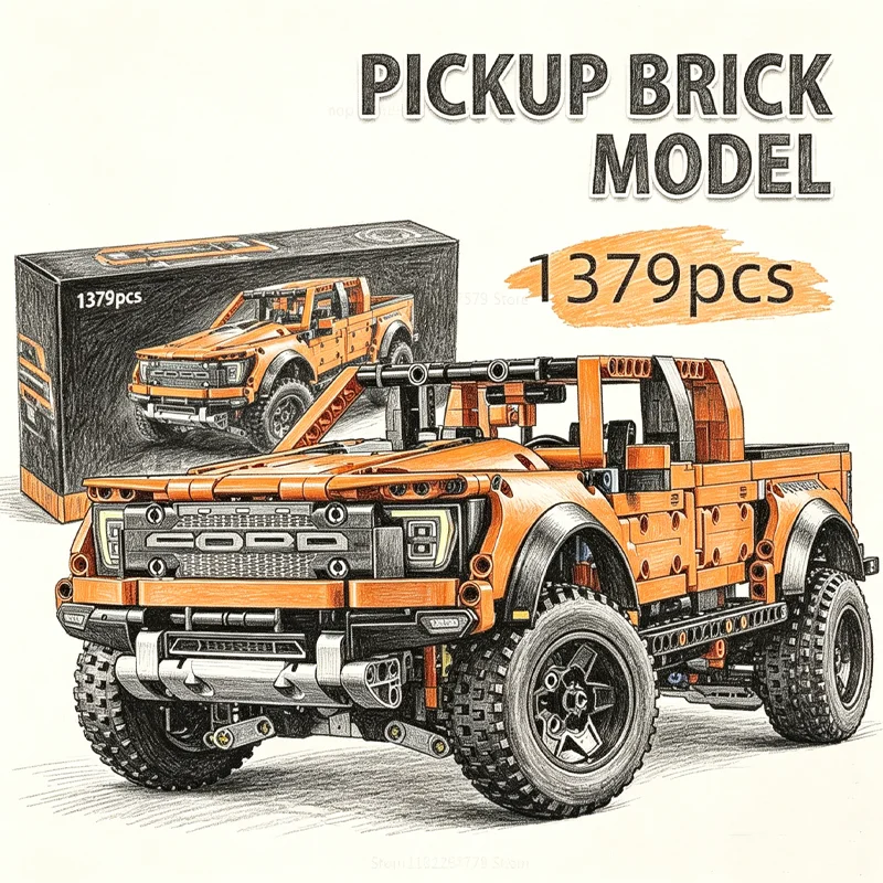 Nuevo Kit de Construcción de Coche de Carreras Tech Truck 2026, Compatible con MOC, Bloques de Construcción Creativos para Niños y Niñas, Regalo de Cumpleaños