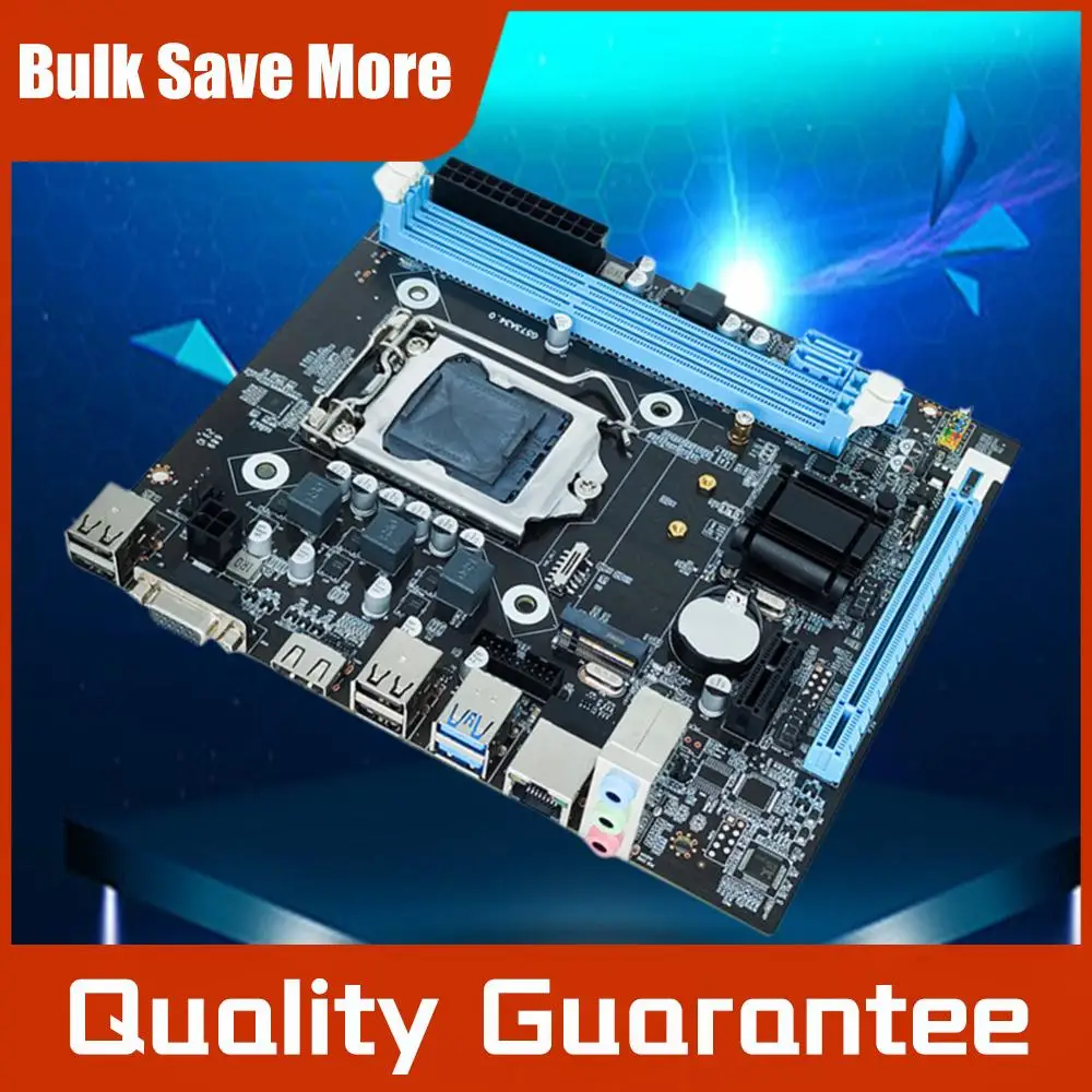 H81 Desktop Computer Mainboard 2 X 240-pin DDR3 SDRAM Slot Micro-ATX LGA1150 Desktops Motherboard VGA+HDMI-Compatible+RJ45 Port