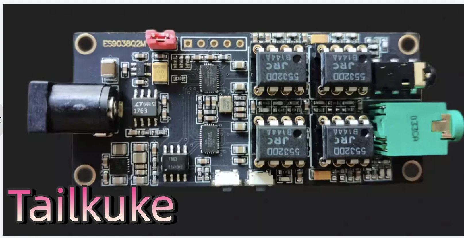 

Dual ES9038Q2M decoding board with I2S input, ES9038 asynchronous USB module