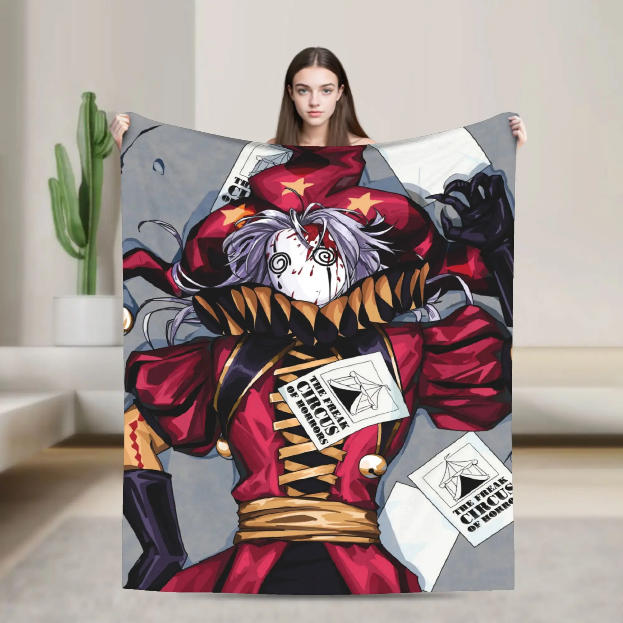 The Freak Circus Blanket  Airplane Travel Flannel Throw Blanket For Home Decor Super Warm Custom Quality Bedspread Gift
