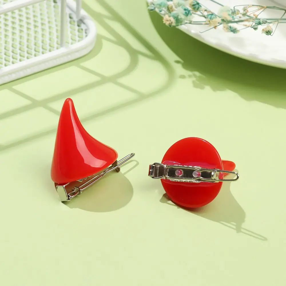 2 uds Chic Halloween estéreo diablo cuernos orejas Clip horquilla mujeres pasadores de pelo Cosplay accesorios para el cabello