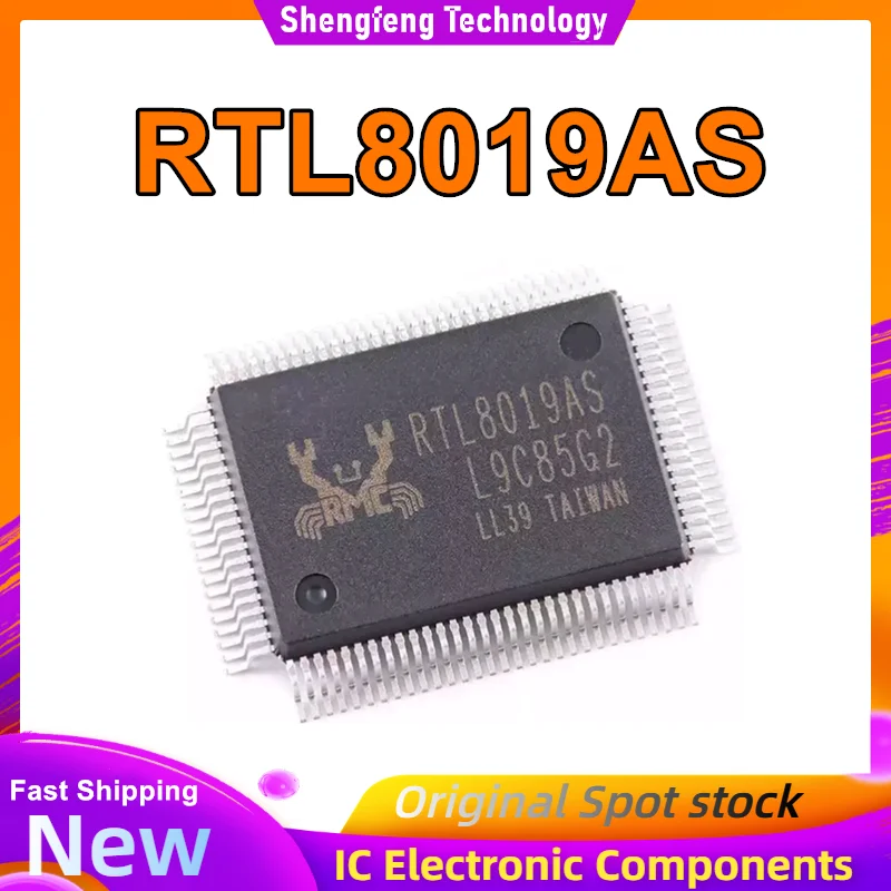 

5PCS RTL8019AS QFP-100 Ethernet controller chip IC New in stock