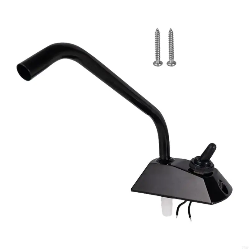 77HF Bomba agua eléctrica 12 V 360 grados Caravanos caravanas Tauceto Anti corrosión Interruptores grifo acero