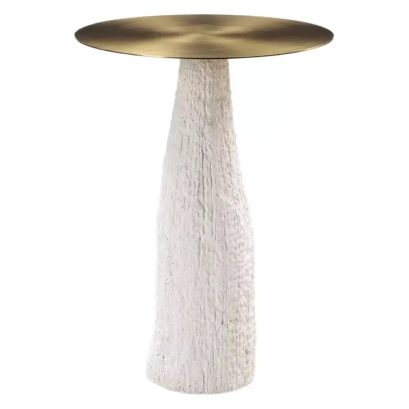 

Marble texture effect dining table hotel meeting room restaurant travertine light luxury