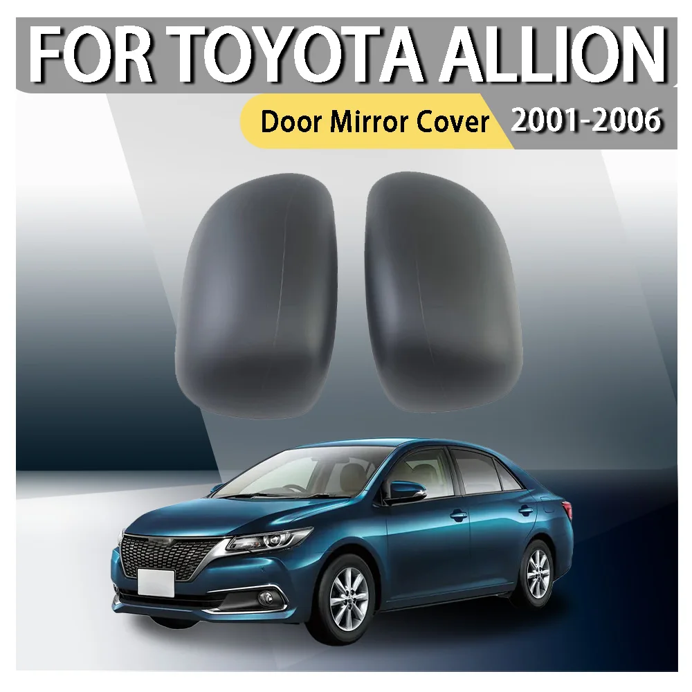 The paint is evenly sprayed ABS Chrome Carboon Fiberr BlackDoor Mirror Cover For Toyota  Allion 2001 2002 2003 2004 2005 2006