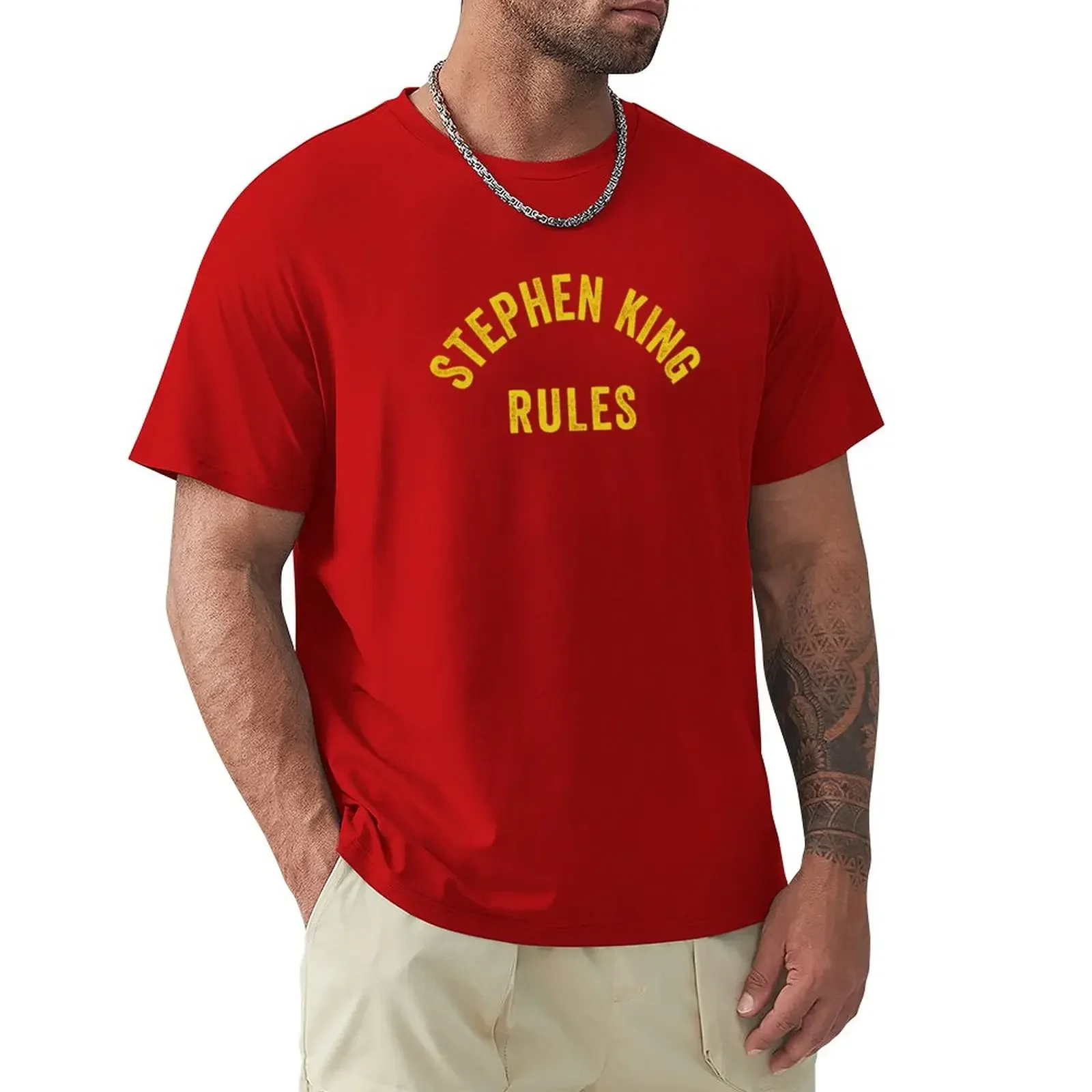 

Stephen King Rules T-Shirt for a boy plain t shirts men