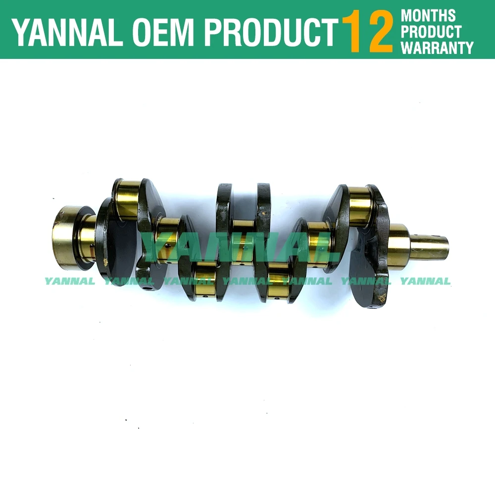 For Yanmar 4TNE106 4TNV106 S4D106 Crankshaft Fit KOMATSU Backhoe Loader Engine