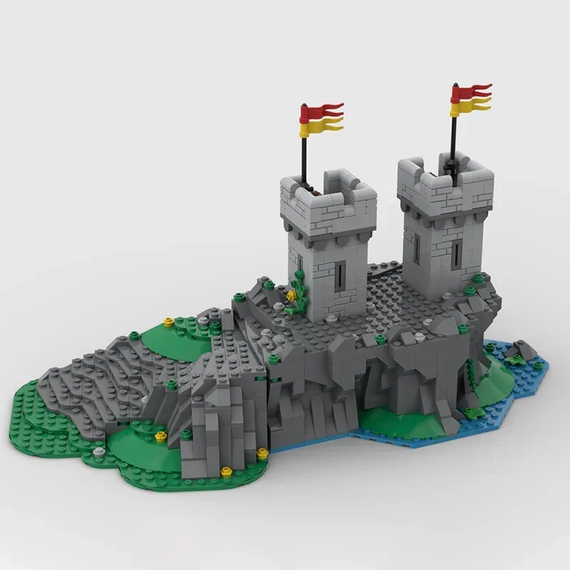 983 Pieces MOC Front Towers 10305 Extension | Modular Castle Front Tower Extension | Model Building Blocks | Birthday Toys Gift