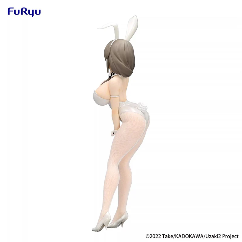 FuRyu BiCute Bunnies Uzaki-San Wants To Play Uzaki Tsuki Pearlescent White Bunny Girl Ver. 29CM PVC Anime Action Figures Toy