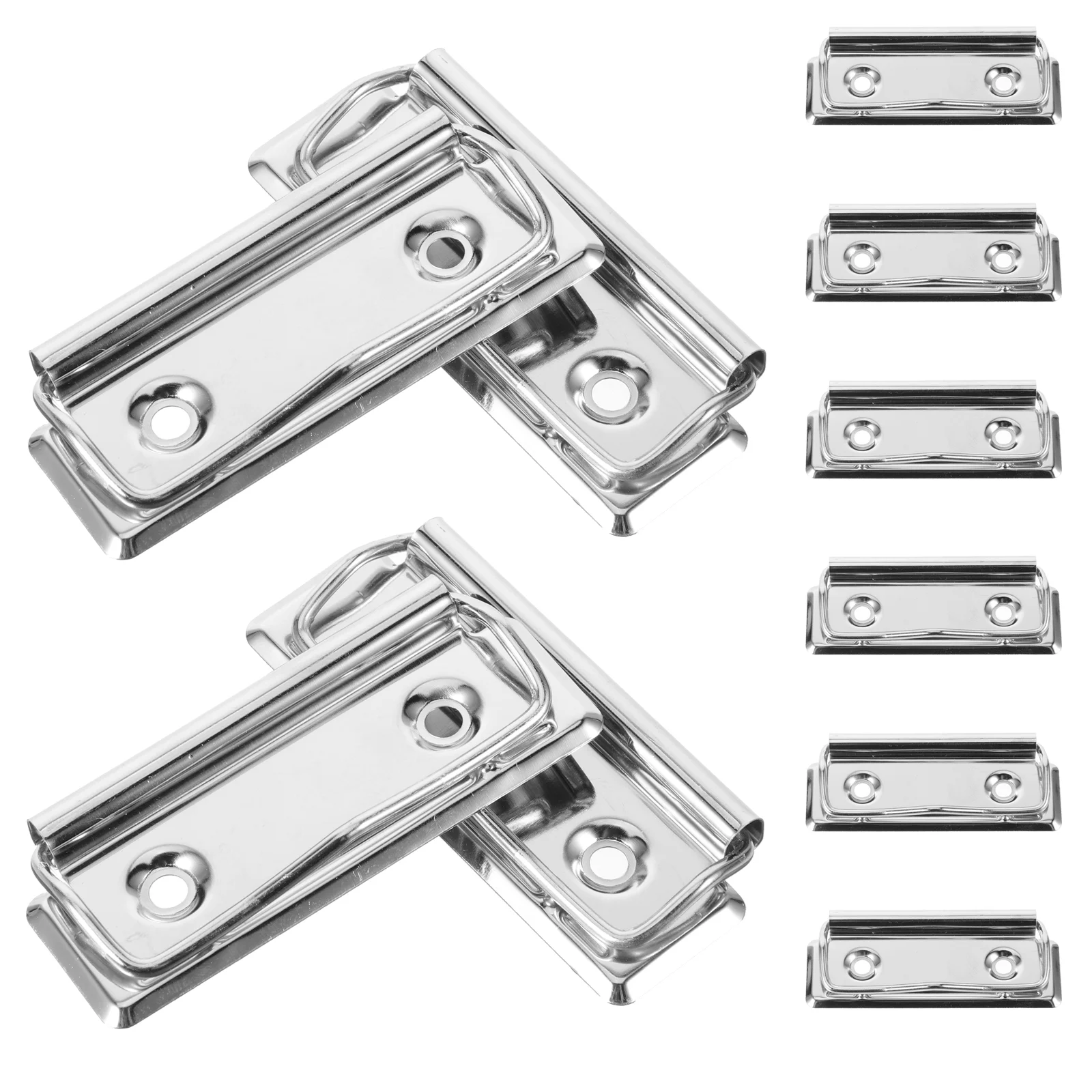 

10Pcs Office Clipboards Clips Document Clips Clipboard File Clips Metal Clamp for Clipboard small clipboards clip